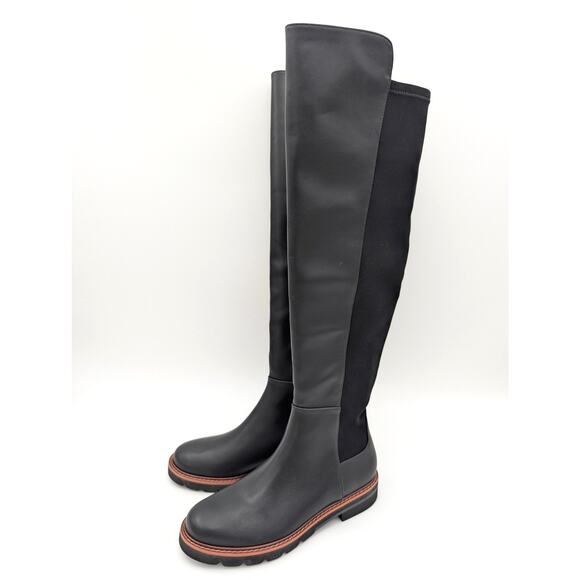 Stuart Weitzman Adrina City Over the Knee Boots Women's Black Size US5.5B EU36 - Picture 1 of 14